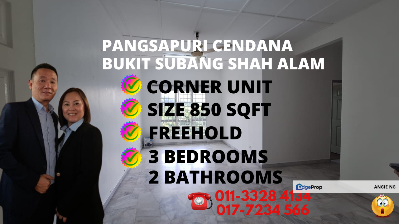 Pangsapuri Cendana Bukit Subang Bukit Subang Sekangor For Sell, Selangor, Bukit Subang
