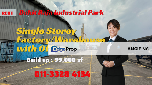 Bukit Raja Industrial Park Klang Selangor For Rent, Selangor, Klang