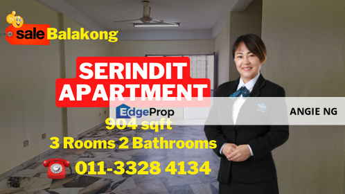 Apartment Serindit Taman Impian Ehsan Balakong Selangor For Sale, Selangor, Balakong