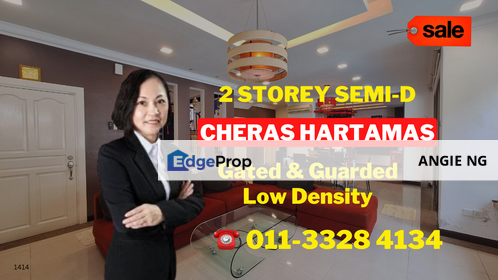 Taman Cheras Hartamas Cheras Selangor @ Double Storey Semi D House For Sale, Selangor, Cheras