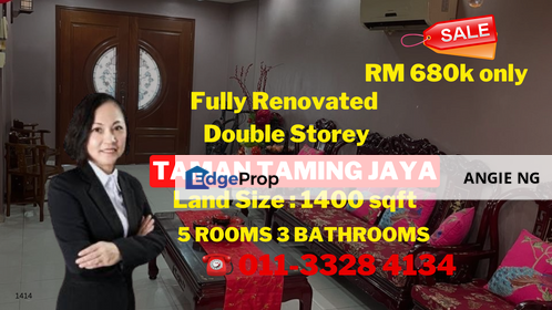 Taman Taming Jaya Balakong Selangor @ Double Storey House For Sale, Selangor, Balakong