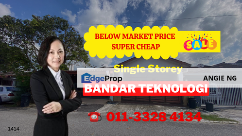 Bandar Teknologi Kajang Semenyih Selangor @ Single Storey For Sale, Selangor, Semenyih