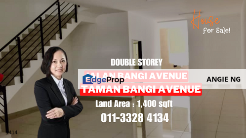 Bangi Avenue Bangi Selangor @ Double Storey House For Sale, Selangor, Bangi