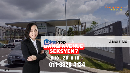 Bangi Avenue Bangi Selangor @ 3 Storey House For Sale, Selangor, Bangi