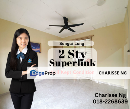 Bandar Sungai Long, Selangor Endlot Superlink House , Selangor, Bandar Sungai Long