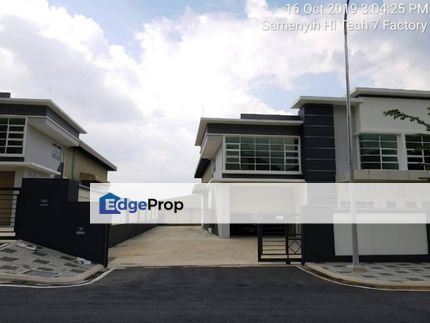 Spacious One Half Storey Semi D Factory Hitech 7, Selangor, Semenyih