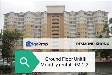 Nice View Apartment + Affordable Rental + Ground Floor + Lowest Rental + Bandar Kinrara + Puchong, Selangor, Bandar Kinrara Puchong