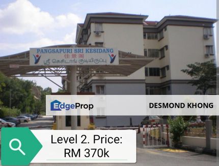 Sri Kesidang Apartment + Level 2 + Unique + Rare + Puchong Jaya + Affordable Pricing, Selangor, Puchong