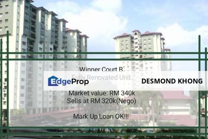 Guaranteed Loan Approval + Full Renovation Unit + Strategic Location + Winner Court B + Lowest Selling Price, Kuala Lumpur, Desa Petaling