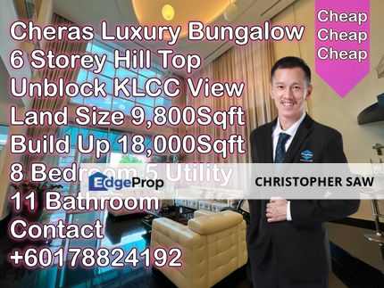 Taman Supreme Cheras Kuala Lumpur 6 Storey Luxury Bungalow for Sale, Kuala Lumpur, Cheras