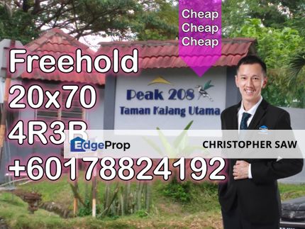 Peak 208 Taman Kajang Utama Kajang Selangor 2 Storey Terrace House for Sale, Selangor, Kajang