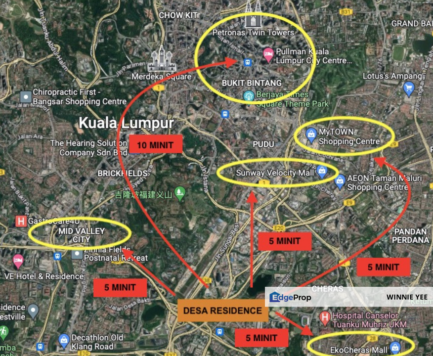 Radium Adesa Taman Desa Residence at KL MidValley Tun Razak Sunway Velocity, Kuala Lumpur, KL City