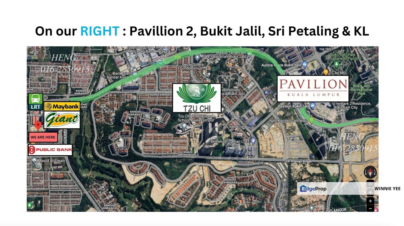 Fully Furnished Pavilion Bukit Jalil Kinrara Residence | Walk to LRT & Mall, Selangor, Puchong