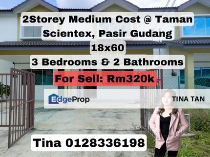 Double Storey Medium Low Cost @ Taman Scientex, Pasir Gudang, Johor, Pasir Gudang