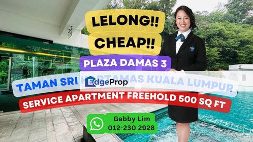 Lelong Super Cheap Service Apartment @ Plaza Damas 3 Sri Hartamas KL, Kuala Lumpur, Sri Hartamas 