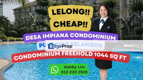  Lelong Super Cheap Condominium @ Desa Impiana Puchong Prima Selangor, Selangor, Puchong