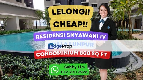 Lelong Super Cheap Condominium @ Sky Awani 4 Setapak Kuala Lumpur, Kuala Lumpur, Setapak