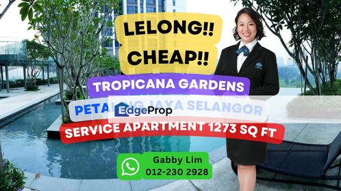 Lelong Super Cheap Service Apartment @ Tropicana Gardens Petaling Jaya, Selangor, Tropicana