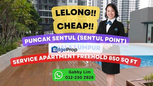 Lelong Super Cheap Service Residence @ Sentul Point Kuala Lumpur, Kuala Lumpur, Sentul