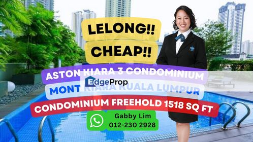 Lelong Super Cheap Condominium @ Aston Kiara 3 Mont Kiara Kuala Lumpur, Kuala Lumpur, Mont Kiara