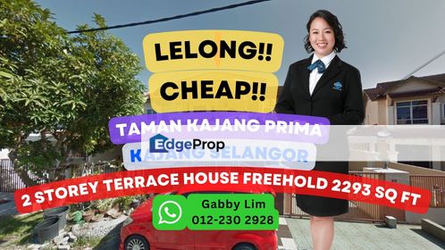 Lelong Super Cheap 2 Storey Terrace House @ Taman Kajang Prima Sel, Selangor, Kajang