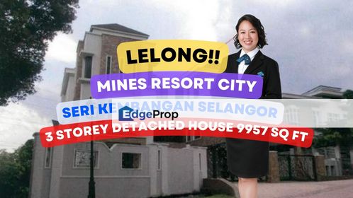 Lelong Super Cheap 3 Storey Bungalow House @ Mines Resort City Sel, Selangor, Seri Kembangan