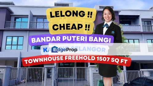 Lelong Super Cheap Townhouse @ Bandar Puteri Bangi Selangor, Selangor, Bangi