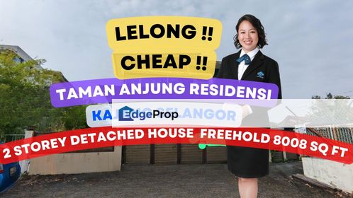 Lelong Super Cheap 2 Storey Detached House @ Taman Anjung Residensi, Selangor, Kajang