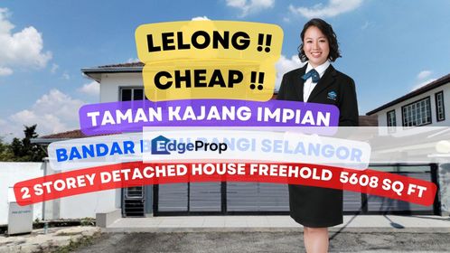 Lelong Super Cheap 2 Storey Detached House @ Taman Kajang Prima Sel, Selangor, Kajang