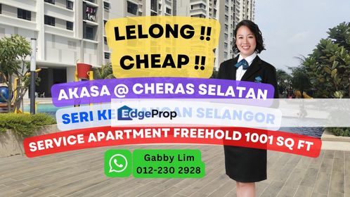 Lelong Super Cheap Service Residence @ Akasa Cheras Selatan Selangor, Selangor, Cheras South