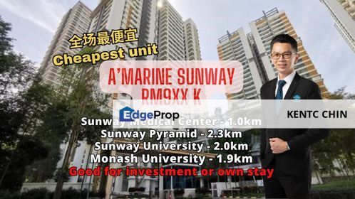 A'marine Condo, Bandar Sunway, Cheapest unit, Selangor, Bandar Sunway