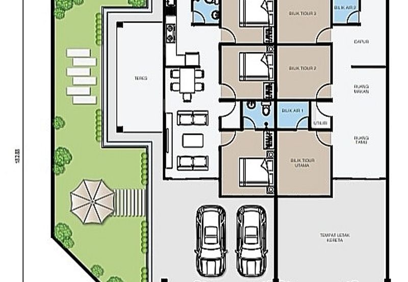 Tronoh Single Storey Link House 