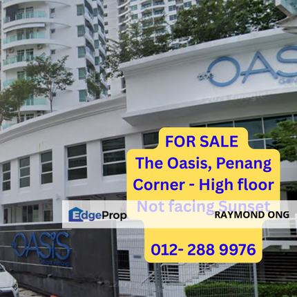 1111sf - Corner and High Floor - Not facing Sun set view, Penang, Gelugor
