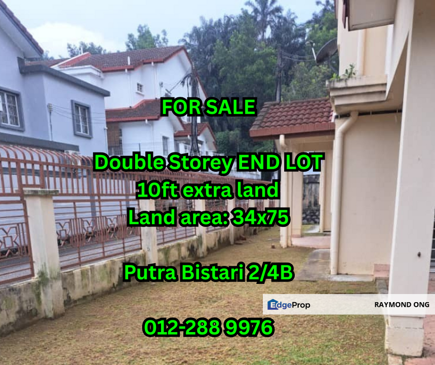 Putra Heights Double Storey End Lot For Sale Gated Guarded, Selangor, Subang Jaya