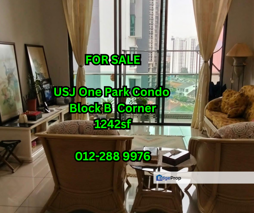 Riverdale USJ One Park Condominium for Sale - Gated Guarded Big layout Furnished, Selangor, USJ
