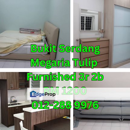 Furnished apartment - 3 rooms, Selangor, Serdang