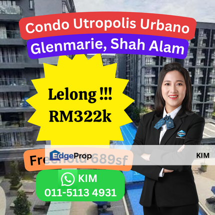 LELONG Condo Utropolis Urbano, Glenmarie, Shah Alam, Selangor, Shah Alam