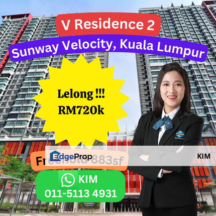 LELONG V Residence 2 Condo, Sunway Velocity, Kuala Lumpur, Kuala Lumpur, Cheras