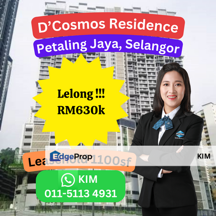 LELONG Condo D'Cosmos Residence, Petaling Jaya, Selangor, Selangor, Petaling Jaya