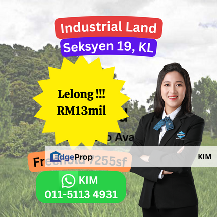 LELONG CHEAP Freehold Land, Seksyen 19, KL, Kuala Lumpur, Pudu