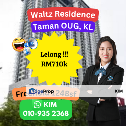 LELONG CHEAP Waltz Residences, Taman OUG, KL, Kuala Lumpur, Taman OUG