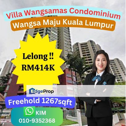 Lelong Villa Wangsamas Condominium Wangsa Maju Kuala Lumpur, Kuala Lumpur, Wangsa Maju