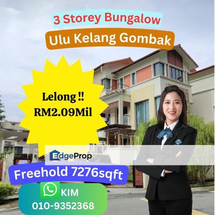 Lelong 3 Storey Bungalow Ulu Kelang Gombak, Selangor, Gombak