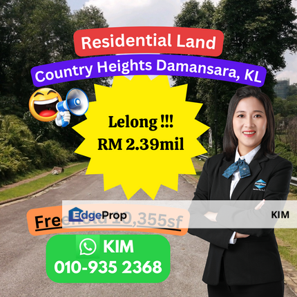 LELONG Residential Land, Country Heights Damansara, KL, Kuala Lumpur, Country Heights Damansara