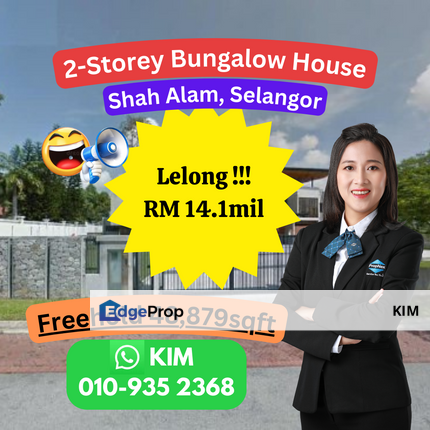 LELONG 2-Storey Bungalow House, Shah Alam, Selangor, Selangor, Glenmarie