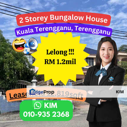 LELONG 2 Storey Bungalow House, Kuala Terengganu, Terengganu, Terengganu, Kuala Terengganu