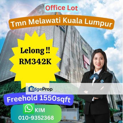 Lelong Office Lot Taman Melawati Kuala Lumpur, Selangor, Ampang