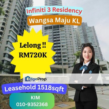 Lelong Infiniti 3 Wangsa Maju Kuala Lumpur, Kuala Lumpur, Wangsa Maju