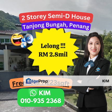 LELONG 2 Storey Semi-D House, Taman Bungah, Penang, Penang, Tanjung Bungah