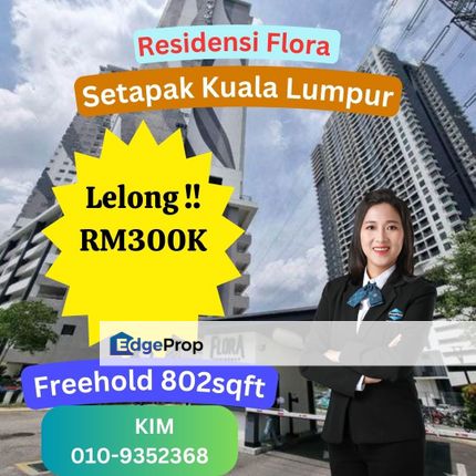 Lelong Residensi Flora Setapak Kuala Lumpur, Kuala Lumpur, Setapak